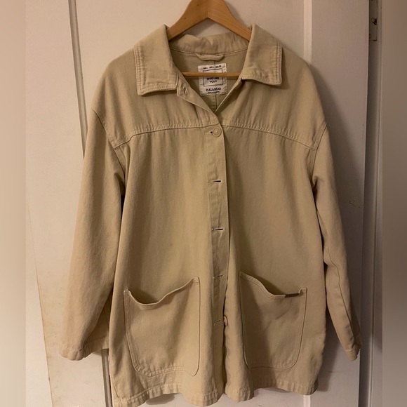 Off white pull and bear coat - Picture 1 of 2